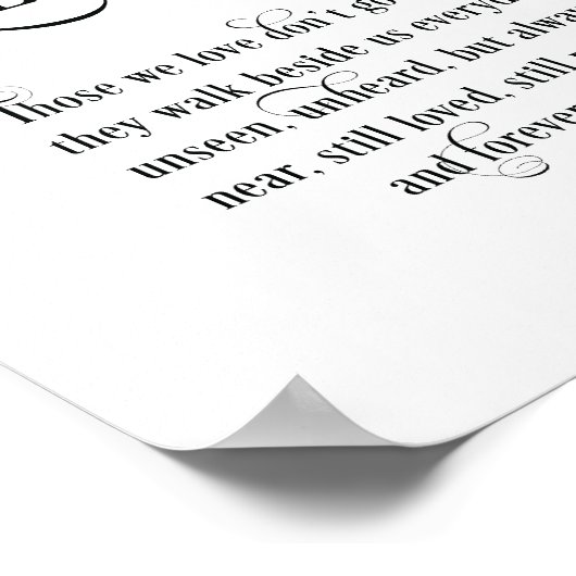 Poster Symbole de la table commémorative Mariage en mémoi