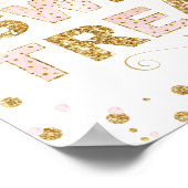 Poster Symbole de la table de dessert de fête d'anniversa (Coin)