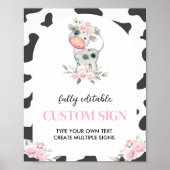 Poster Symbole de la table de fête d'anniversaire de la v (Devant)