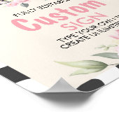 Poster Symbole de la table de fête d'anniversaire de la v (Coin)