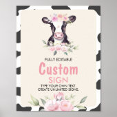 Poster Symbole de la table de fête d'anniversaire de la v (Devant)