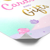 Poster Symbole de la table de la fête de la sirène Cartes (Coin)