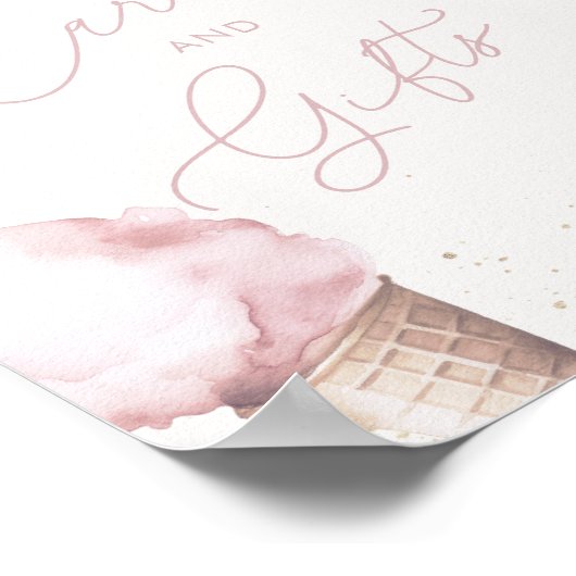 Poster Symbole de la tablette Cartes et cadeaux roses pou (Coin)