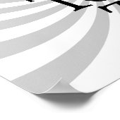 Poster Symbole de la toilette : "La zone des toilettes" (Coin)