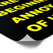 Poster Symbole de l'affiche amusant Know-It-All (Coin)