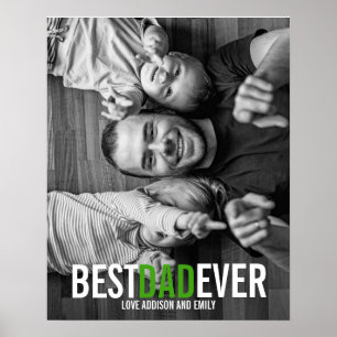 Poster Symbole de l'affiche Best Papa Ever Fête des pères
