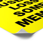 Poster Symbole de l'affiche de la perte de mémoire (Coin)