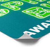 Poster Symbole de l'affiche de l'araignée radioactive (Coin)