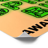 Poster Symbole de l'affiche de l'araignée radioactive (Coin)