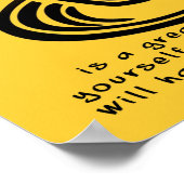 Poster Symbole de l'affiche de l'idiot du café (Coin)