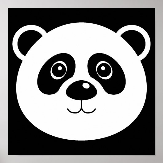 Poster Symbole de l'affiche de l'ours Panda (Devant)