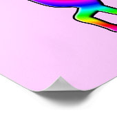 Poster Symbole de l'affiche Delusional Unicorn Funny (Coin)