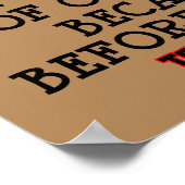 Poster Symbole de l'affiche du café amusant Good Morny (Coin)