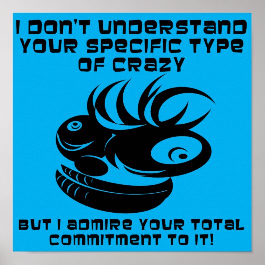 Poster Symbole de l'affiche folle et drôle (Devant)