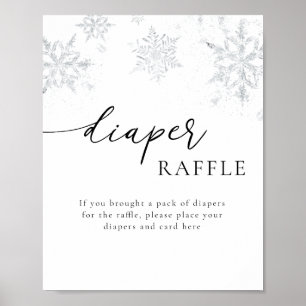 Poster Symbole de l'affinage de la couche de neige