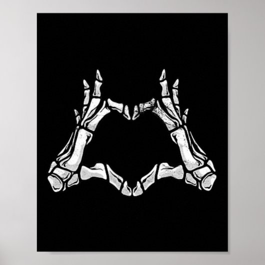 Poster Symbole de l'amour de la main Forme du coeur de l' (Devant)