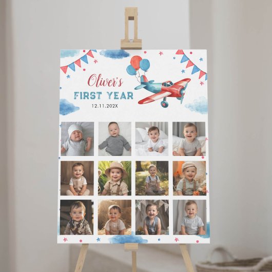 Poster Symbole de l'année d'anniversaire de l'avion