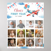 Poster Symbole de l'année d'anniversaire de l'avion (Devant)