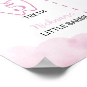 Poster Symbole de l'anniversaire de la fille de ballon à (Coin)