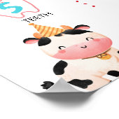 Poster Symbole de l'Anniversaire des animaux de ferme de (Coin)