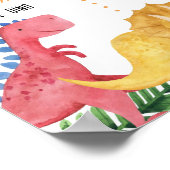 Poster Symbole de l'anniversaire des Dinosaures (Coin)