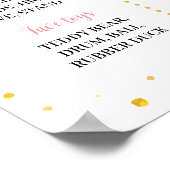 Poster Symbole de l'anniversaire fleuri Little Onederal (Coin)