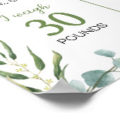 Poster Symbole de l'Anniversaire vert de Cute Koala (Coin)