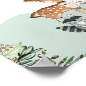 Poster Symbole de l'arbre généalogique en bois vert (Coin)