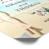 Poster Symbole de l'arc Mariage tropical floral Arbor