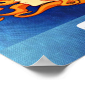 Poster Symbole de l'astrologie de Gemini Zodiac (Coin)