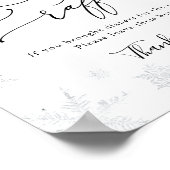 Poster Symbole de l'échauffement de la couche de neige (Coin)