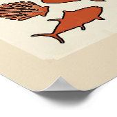 Poster Symbole de l'écrevisse à chaud (Coin)