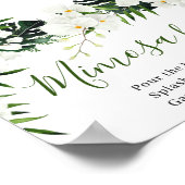 Poster Symbole de l'élégante barrette Mimosa Bohème (Coin)