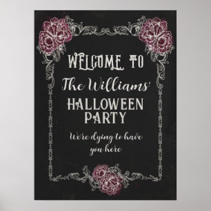 Poster Symbole de l'événement Gothique Halloween Editable