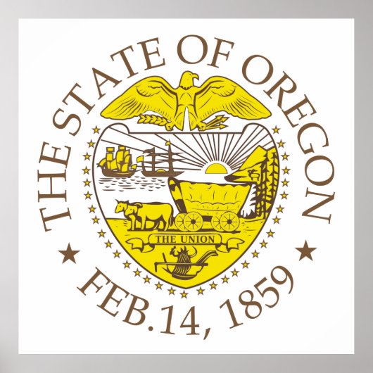 Poster Symbole de l'Oregon (Devant)