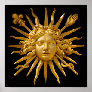 Poster Symbole de Louis XIV le Roi Soleil