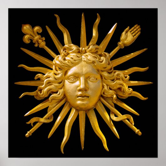 Poster Symbole de Louis XIV le Roi Soleil (Devant)