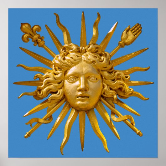 Poster Symbole de Louis XIV le Roi Soleil (Devant)