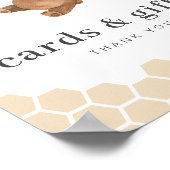 Poster Symbole de l'ours de miel Carte de la première abe (Coin)