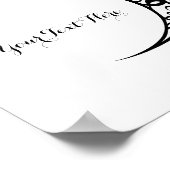 Poster Symbole de lune tribale personnalisée (Coin)