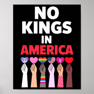 Poster Symbole De Manifestation No Kings In America Depui