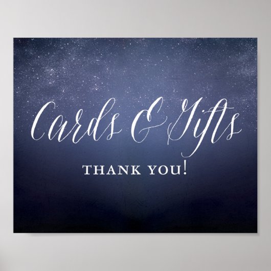 Poster Symbole de mariage céleste de la nuit des étoiles (Devant)