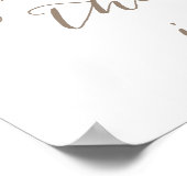 Poster Symbole de mariage du jardin rose | Choisissez Un (Coin)