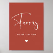 Poster Symbole de mariage élégant et moderne en terre cui (Devant)