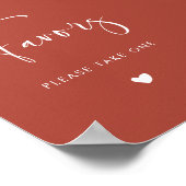 Poster Symbole de mariage élégant et moderne en terre cui (Coin)