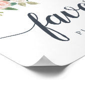 Poster Symbole de mariage floral mi-été Favor (Coin)