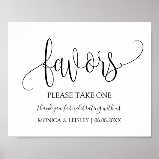 Poster Symbole de mariage minimaliste moderne (Devant)