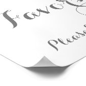 Poster Symbole de mariage rose et blanc Fleur (Coin)