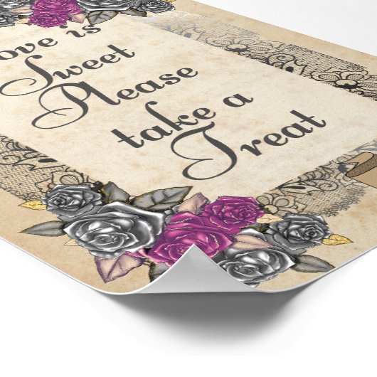 Poster Symbole de mariage rustique (Coin)