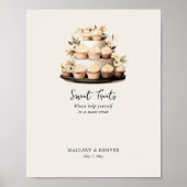 Poster Symbole de mariage rustique Neutre Vintage (Devant)